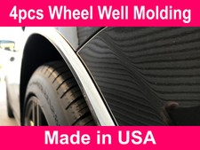 Fit 2003-2018 Nissmodels L-shape Chrome Wheel Well Fender Trim Molding Kit 4pcs