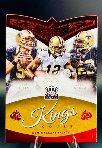 Drew Brees Mark Ingram RARE KINGS RED FOIL INVESTMENT CARD SP PANINI SAINTS MINT - Picture 4 of 6