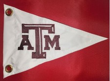 Custom Triangle TEXAS A M safety Flag Recumbent Trike Kayak ATV Golf Cart