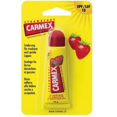 Carmex Original Strawberry Lippenbalsam Erdbeere TUBE Lip Balm 10g