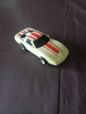 TYCO HO SLOT CAR CORVETTE GLOW IN THE DARK, RED STRIPES COOL 