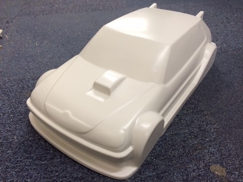 Citroen Saxo 1:8 2mm 2 Litre Hot Rod body shell Kamtec Oval RC  HPI WR8 - Afbeelding 1 van 2