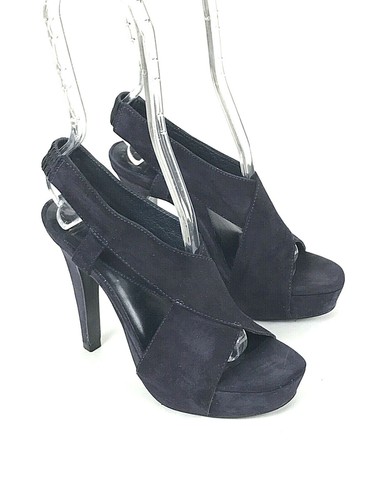 DVF Diane Von Furstenberg Zia Suede 5" Heels Platform Sandals Purple Size 6 M - 第 1/12 張圖片