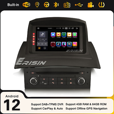 64Go 8-Cœurs Android 12 Navi DAB+ CarPlay TNT collection Renault Megane II Autoradio BT 5.0