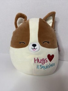 NEW- 8â Regina the Corgi Valentines 2021 Squishmallow- Plush Pillow- Kelly Toys | eBay