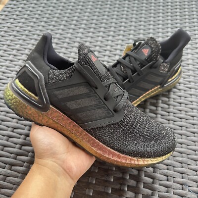 Adidas UltraBoost 20 J Black Signal Pink Kid's Athletic Shoes