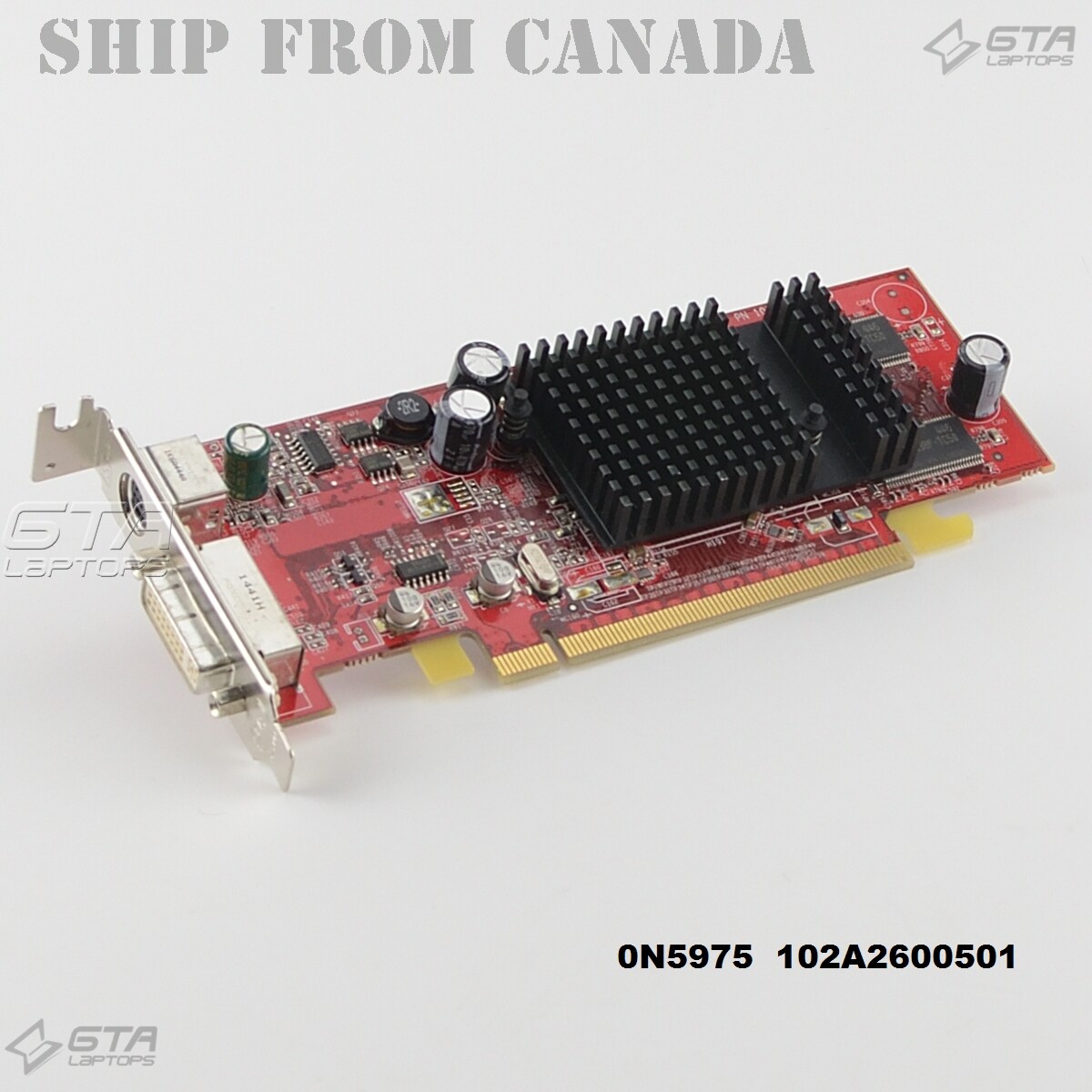Dell 0N5975 ATI RADEON X300 SE 64MB PCIe Video Card Low Profile