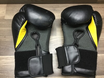 EVERLAST Elite Pro Style Training Gloves Black 16 oz With