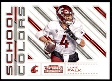 2018 Panini Contenders Draft Picks School Colors Luke Falk WSU Cougars #18