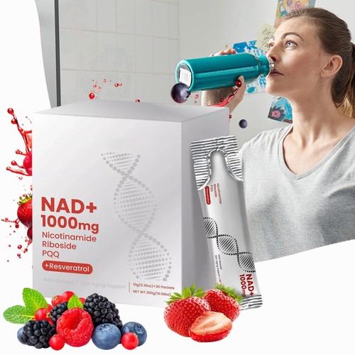 30PCS ZOOONE NR1000 - NAD+ Berry Flavor Drink Mix For Skin Aging Support Energy - Picture 10 of 13