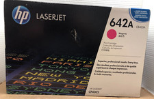 Genuine HP CB403A 642A Magenta Toner Cartridge / BRAND NEW / LOT OF TWO