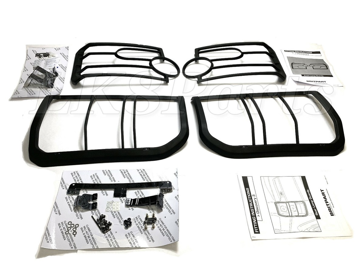 Land Rover LR3 Discovery 3 Front and Rear Light Guards Kit