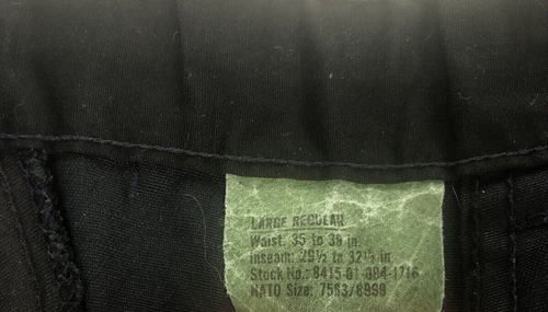 Men's Military Work Pants Large W35-39 L29.5-32.5 Cargo Ankle Tie NATO 7583/8999 - Picture 8 of 19