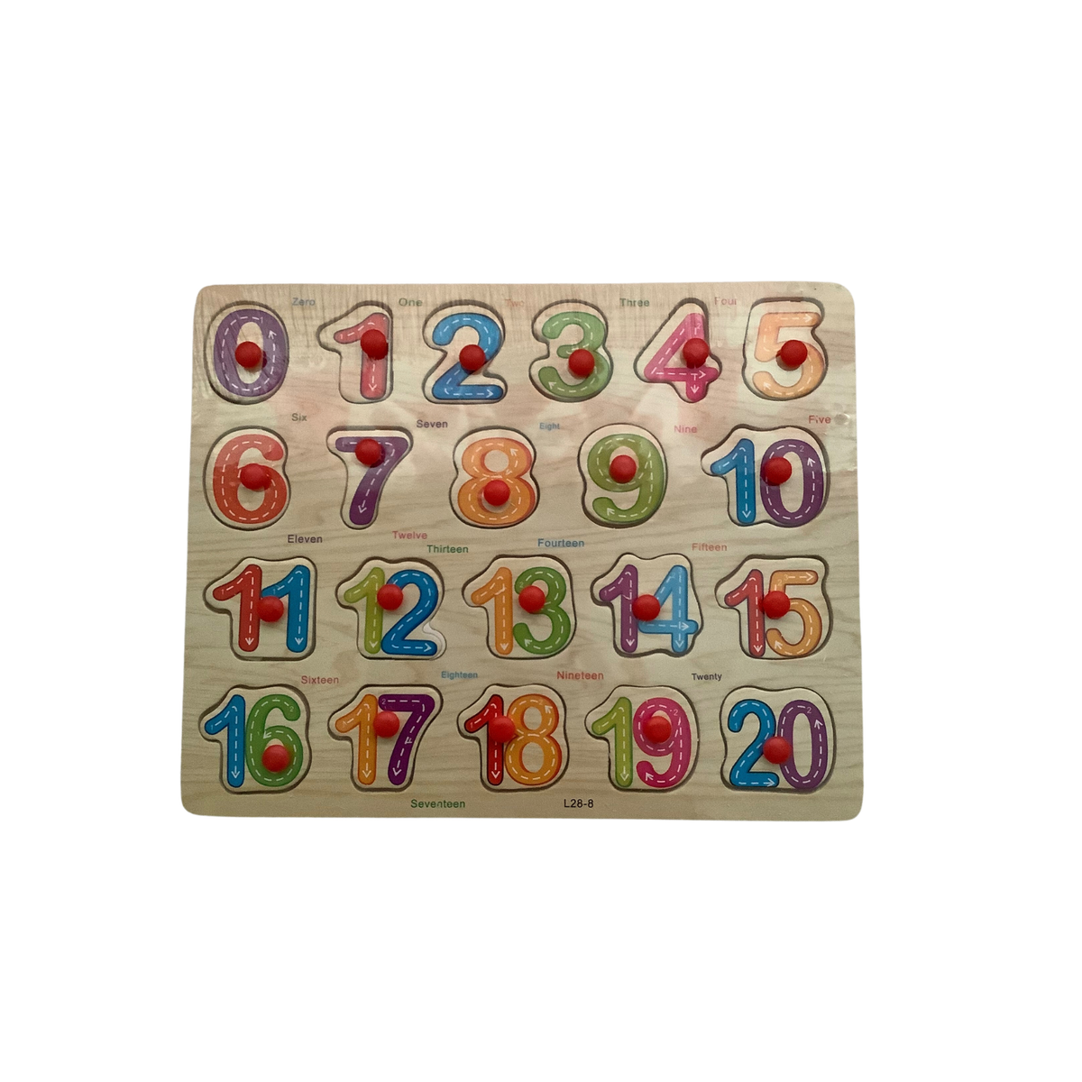 NEW Wooden Numbers Puzzle, 21 Pcs, Educational Learning Toys