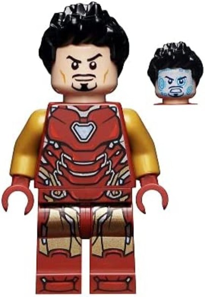 Lego Marvel Super Heroes Iron Man Mark 85 RüStung Minifigur Schwarz 76192-image