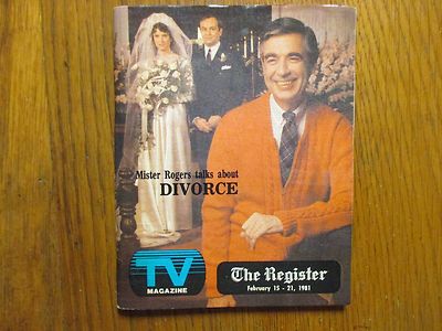 February 15, 1981 Santa  Ana Ca Register TV Magazine(MISTER  ROGERS/FRED ROGERS)