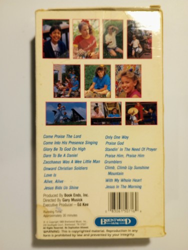 VHS Kinder singen Lob Video 2 II zwei Brentwood Live Action Mitsingen Christian - Bild 3 von 7