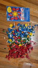 Vtg MATH MANIPULATIVES Tangram Pattern BLOCKS