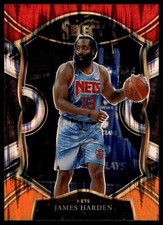 2020-21 Panini Select James Harden #12 Red White Orange Flash