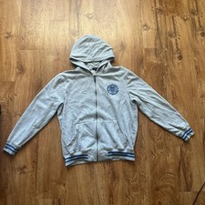 True Religion Men Full Zip Hoodies Grey 3XL