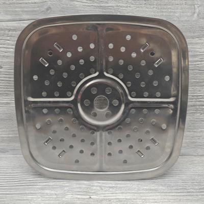 Copper Chef 6 In 1 Casserole Pan Replacement Footed Steamer Tray Only