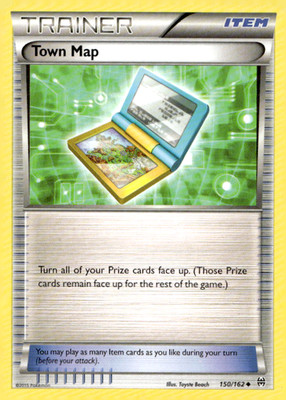 Town Map 150/162 Uncommon Regular XY - BREAKthrough LP