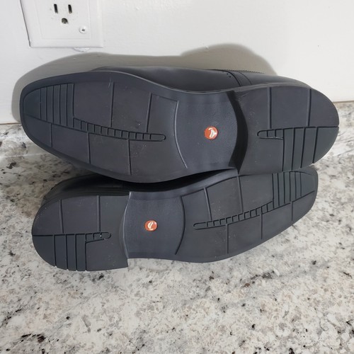 Clarks unstrukturiert schwarz Leder Schnürschuhe Oxford Schuhe Herren Größe 11W Komfort " - Bild 7 von 8