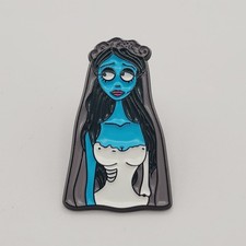 Corpse Bride Enamel Pins Set Emily Halloween Goth Lapel Brooch Pin
