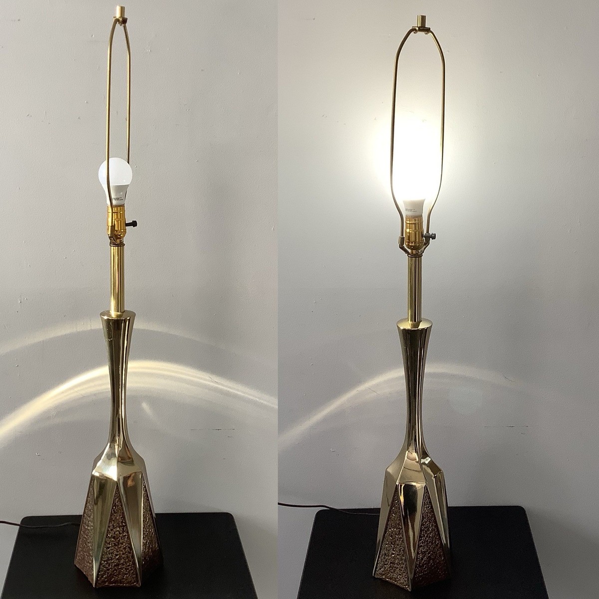 Mid-Century Modern 1960's Brutalist Table Lamp by Laurel Lamp Co