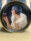 Vintage-COCA COLA, "DRINK COKE"  Oval Metal Serving Tray