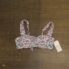 raisins Juniors Beachy Printed Bralette Bikini Top N711109 Purple Multi S