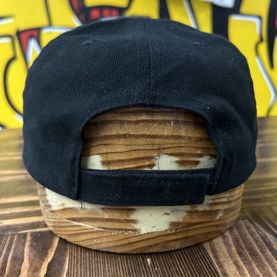 Sombrero trasero ESPN vintage negro con correa años 2000 Foto 3 de 4