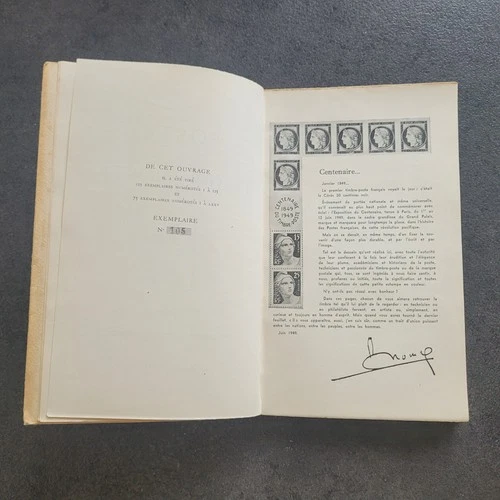 1849–1949 Centenaire du Timbre‑Poste Français – Tirage Limité 105/125 - Rare - - Photo 4/12
