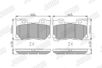 Jurid 572659J Bremsbelagsatz, Scheibenbremse For Infiniti Nissan