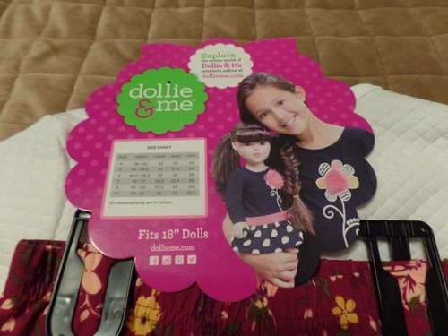Dollie & Me, 4-teiliges Set, Oberteile/Hosen, elfenbein/burgund geblümt, Größe: 8, neu mit Etikett - Bild 10 von 11