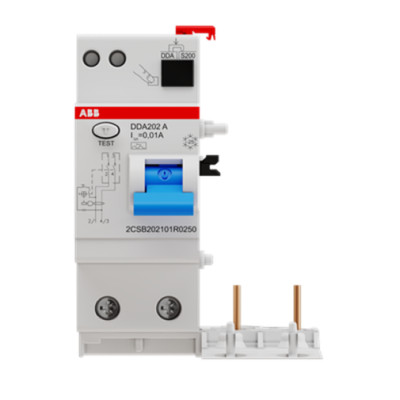 Blocco differenziale 2 poli DDA202 A 25A 10MA ABB B427953