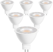 6 Pack MR16 GU5.3 LED Bulbs, 5W 450 Lumens 3000K Soft White, 50W Halogen Equival