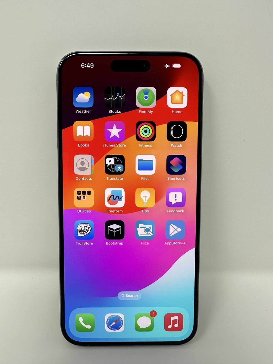 Jailbroken IPhone 15 Pro Max 256gb Rare iOS 17.0 TrollStore