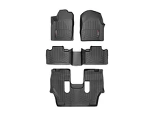 WeatherTech FloorLiner for 2013-2014 Dodge Durango - Full Set, Black