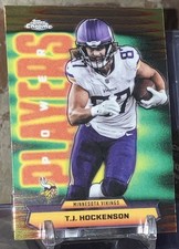 2025 Topps Chrome T.J. Hockenson Power Players Insert #PP-36 Minnesota Vikings