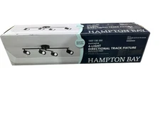 Hampton Bay Eastcastle 4-Light Directional Track Fixture in Matte Black.