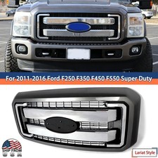 Grill Assembly For 2011-2016 F250 F350 Super Duty Sterling Gray Metallic Frame Grill Assembly For 2011-2016 F250 F350 Super Duty Sterling Gray Metallic Frame
