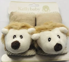 Kelly Baby 2 Pack Baby Seat Belt Covers Lion Cub Bear Hedgehog 3.5" Soft Plush