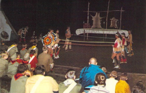 1970 NY Camp Wauwepex Belt Dance Hopi Indian Boy Scouts of America Postcard BS13