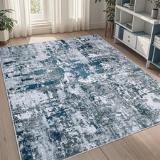 5x8 Area Rugs for Living Room Rug Washable: Abstract Rug for Dining Room