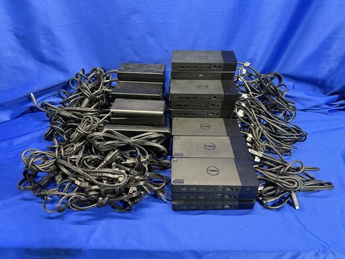 Dell USB Docking Station WD19 WD19S WD19TB Lot of 23 + 17 Adapters - Read Below