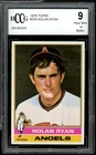 1976 Topps #330 Nolan Ryan Card BGS BCCG 9 Near Mint+
