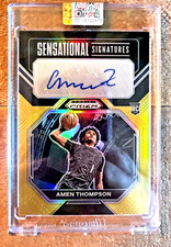 2023 Panini Prizm Draft Black Gold Amen Thompson ROOKIE AUTO /5