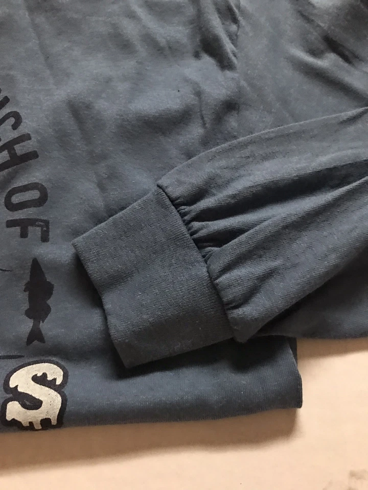 Camiseta azul MN Explorer manga longa grande cercada por buracos de gelo nova com etiquetas - Imagem 3 de 4