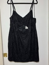 NWT Forever 21 Black Lace Cut Out Mini Dress Juniors Plus Size 3X